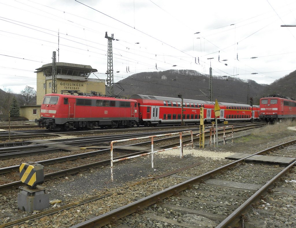 Kommend von Stuttgart in Geislingen/Steige