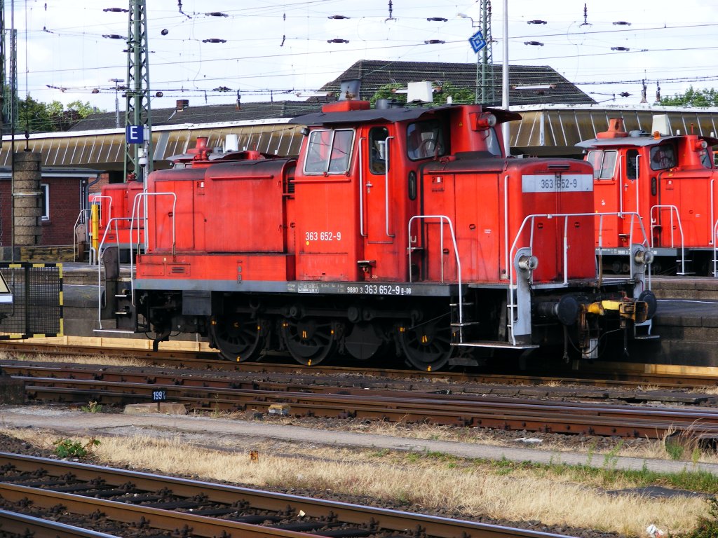 Mehrere DB V60 stehen am 06.07.2010 im Hauptbahnhof von Mnster.
