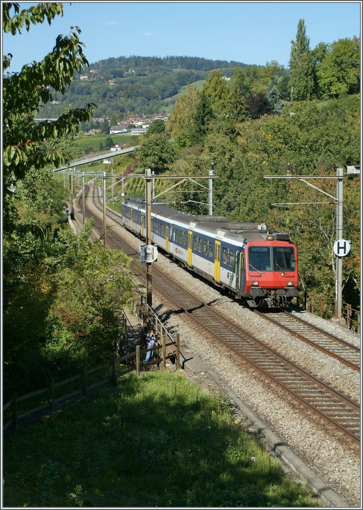NPZ als S2 nach Palzieux am 10. Mrz 2010 zwischen Bossire und Grandvaux.
