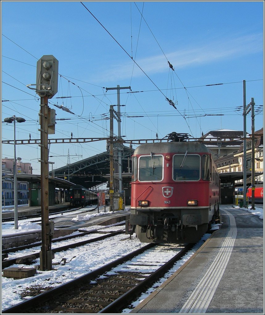 Re 6/6 11643 in Lausanne.
17. Jan. 2013 