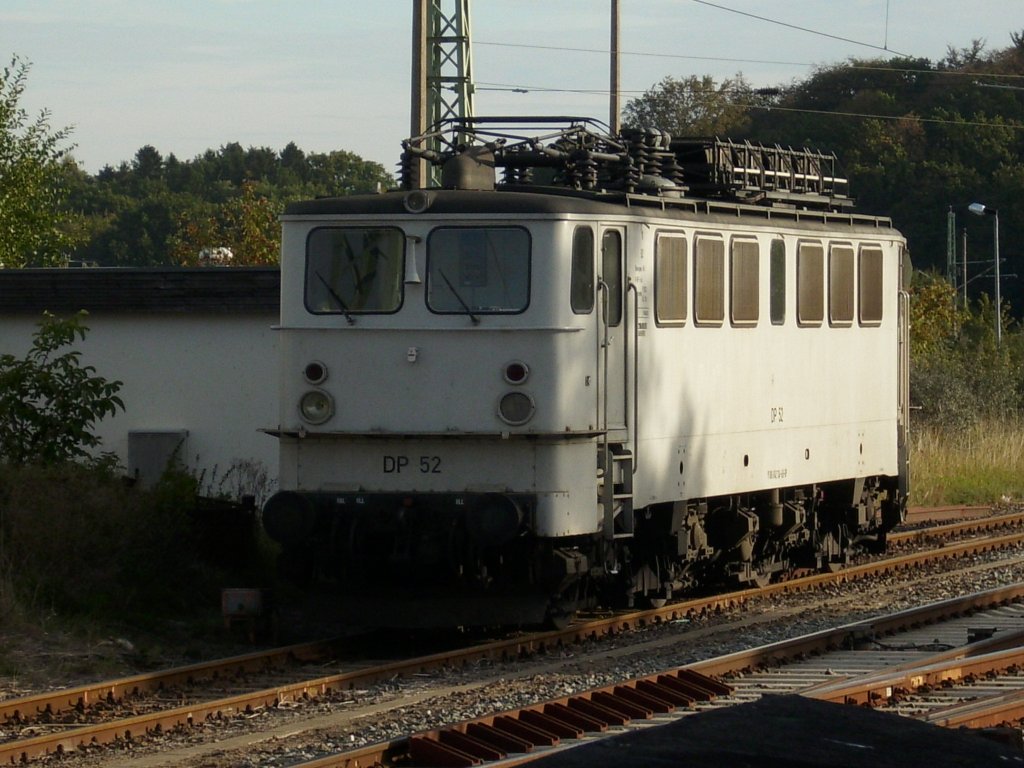 WAB Lok 52 am 22.September 2009 am ehmaligen Kleinbahnhof von Bergen/Rgen.