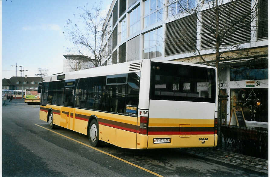 (082'433) - STI Thun - Nr. 95/BE 572'095 - MAN am 3. Januar 2006 bei der Schifflndte Thun