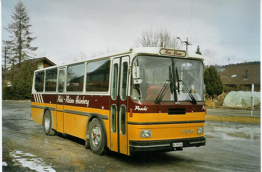 (082'929) - Roki, Heimberg - BE 255'169 - FBW/Hess (ex P 23'421) am 9. Februar 2006 in Uetendorf, Zelgstrasse