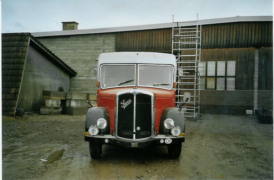 (083'010) - Fankhauser, Arzier - Nr. 15 - Saurer/Saurer (ex AFA Adelboden Nr. 15; ex P 23'052; ex P 2076) am 18. Februar 2006 in Leibstadt, Esmatrans