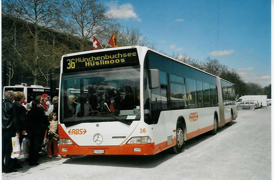 (084'523) - RBS Worblaufen - Nr. 36/BE 555'036 - Mercedes am 30. April 2006 in Bern, BEA