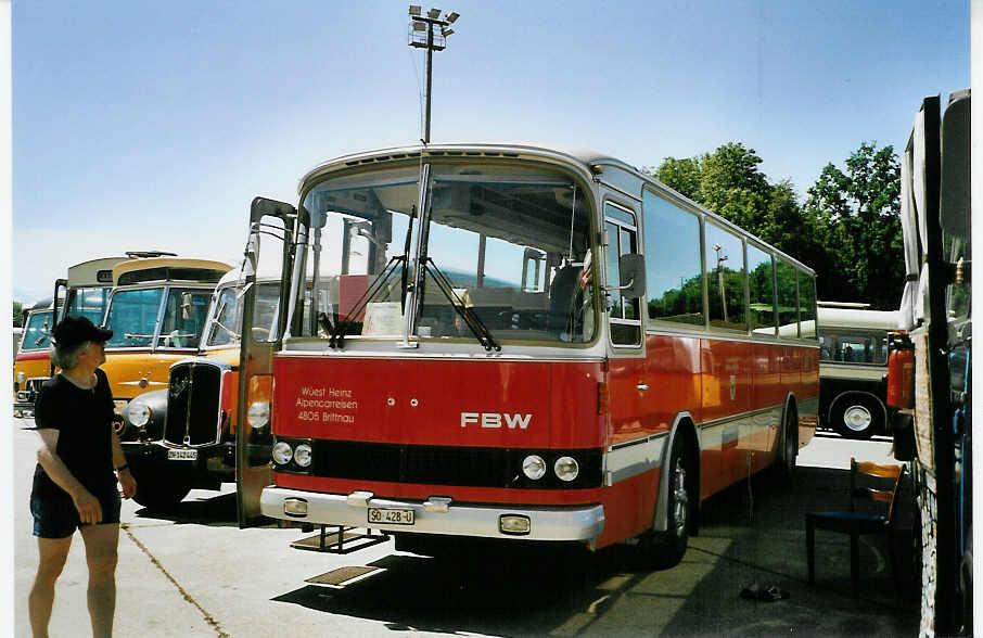 (086'503) - West, Brittnau - SO 428 U - FBW/R&J (ex Wespe, Altsttten; ex AFA Adelboden Nr. 19) am 18. Juni 2006 in Hinwil, AMP