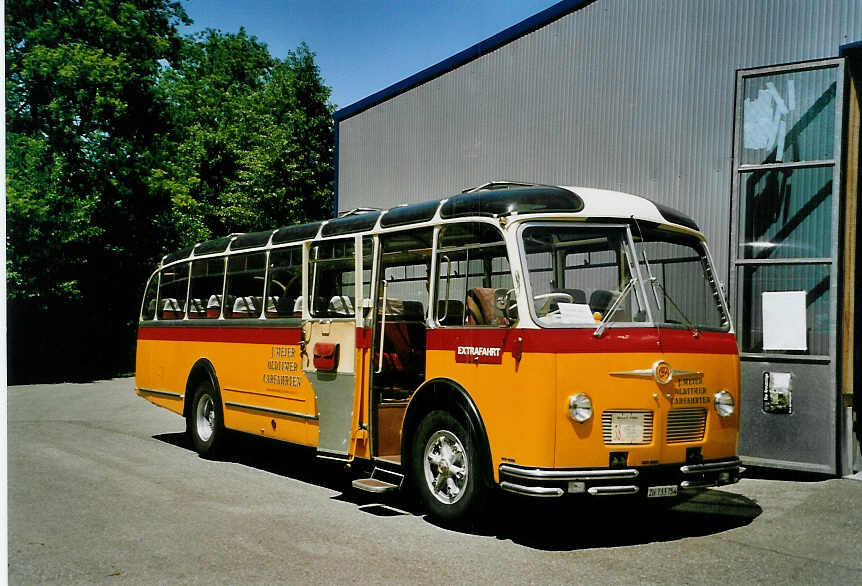 (086'703) - Meier, Grt - ZH 733'754 - FBW/R&J (ex Strssle, Wengen; ex Kasper, Poschiavo) am 18. Juni 2006 in Wetzikon, FBW-Museum