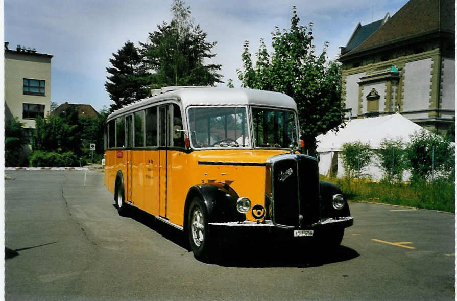 (086'911) - Stutz, Oberlunkhofen - AG 13'756 - Saurer/Tscher (ex Nr. 1; ex Dubs, Stallikon) am 25. Juni 2006 in Bern, Museum fr Kommunikation