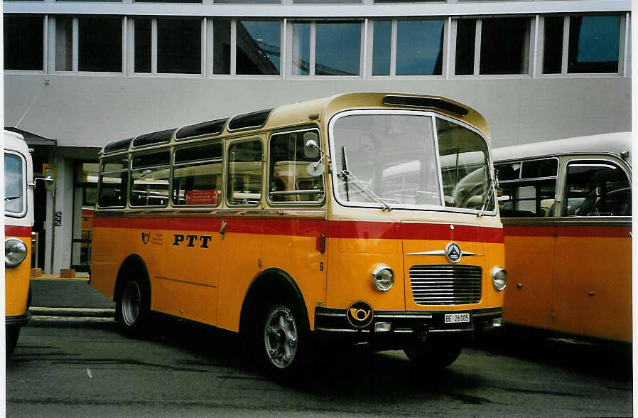 (087'012) - Schmid, Thrishaus - Nr. 9/BE 26'105 - Saurer/R&J (ex Geiger, Adelboden Nr. 9) am 25. Juni 2006 in Bern, Museum fr Kommunikation