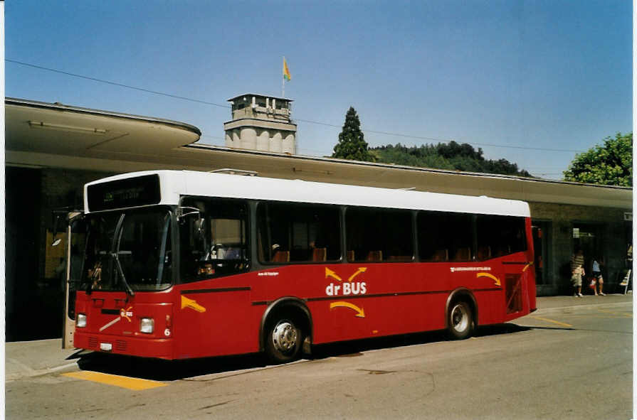 (087'304) - AAGK Koppigen - Nr. 6/BE 122'011 - Volvo/Lauber am 17. Juli 2006 beim Bahnhof Burgdorf