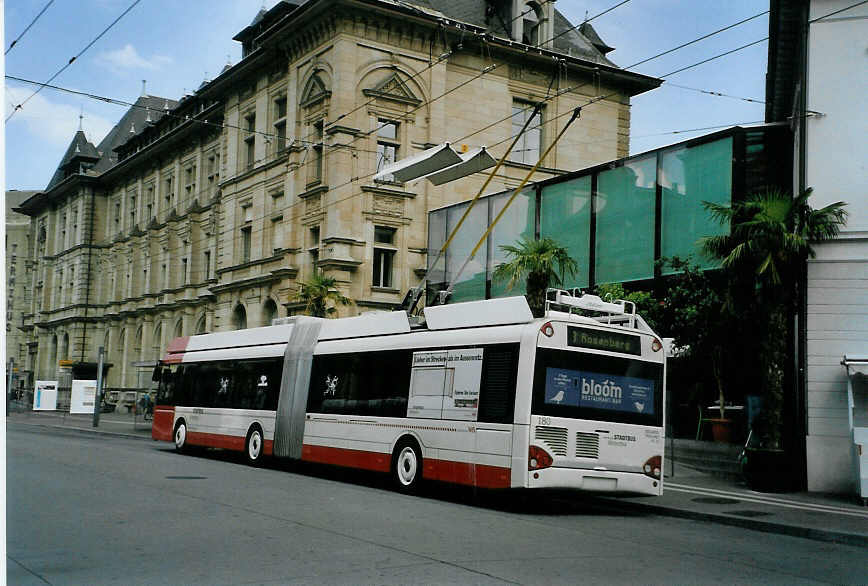 (088'214) - SW Winterthur - Nr. 180 - Solaris Gelenktrolleybus am 28. Juli 2006 beim Hauptbahnhof Winterthur