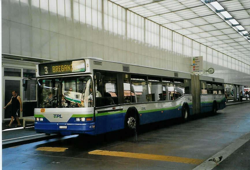 (088'537) - TPL Lugano - Nr. 41/TI 21'018 - Neoplan am 2. August 2006 in Lugano, Centro