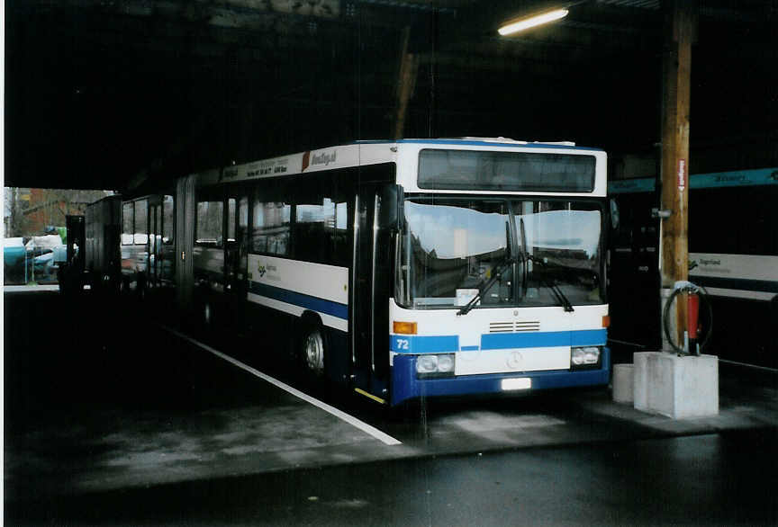 (091'404) - ZVB Zug - Nr. 72/ZG 46'072 - Mercedes/Hess am 1. Januar 2007 in Zug, Garage