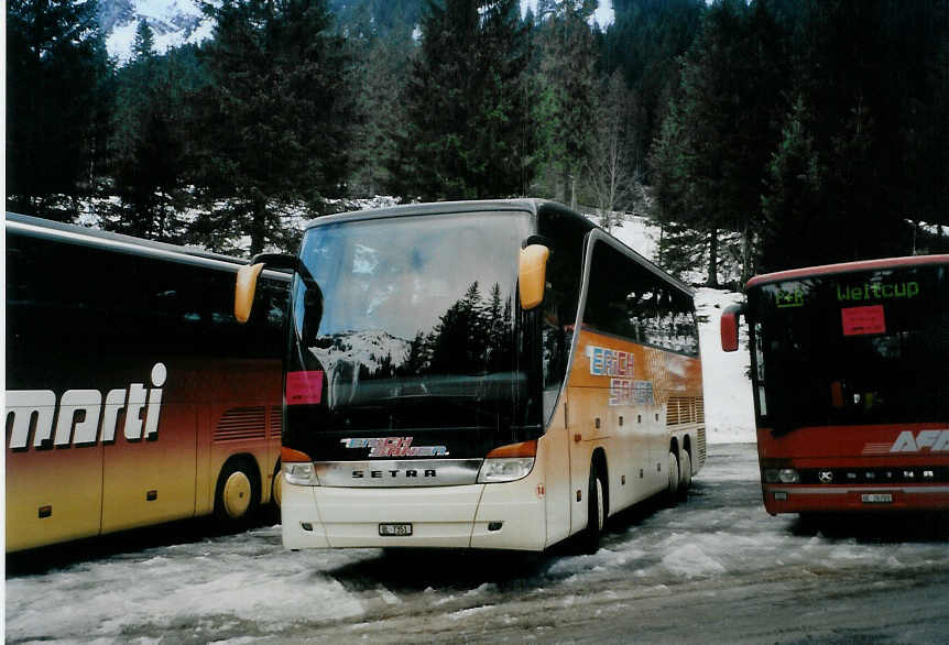 (091'509) - Saner, Laufen - Nr. 18/BL 7351 - Setra am 7. Januar 2007 in Adelboden, Unter dem Birg