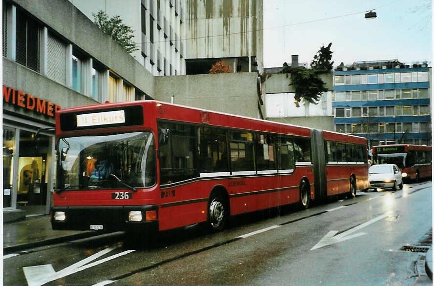 (091'910) - Bernmobil, Bern - Nr. 236/BE 513'236 - MAN am 12. Februar 2007 in Bern, City West