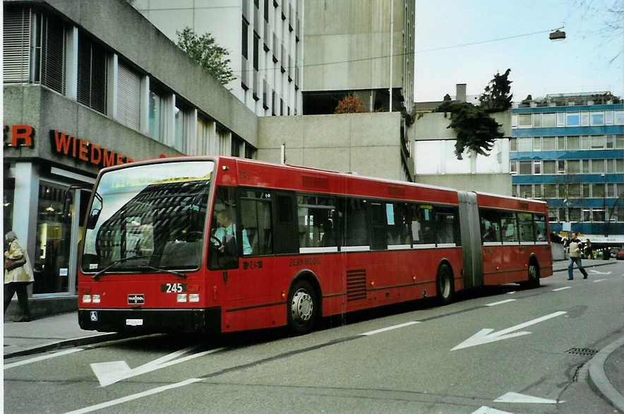 (091'936) - Bernmobil, Bern - Nr. 245/BE 518'245 - Van Hool am 12. Februar 2007 in Bern, City West