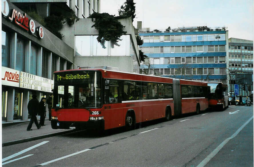 (092'003) - Bernmobil, Bern - Nr. 266/BE 572'266 - Volvo/Hess am 12. Februar 2007 in Bern, City West