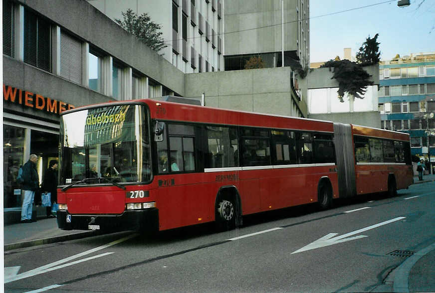 (092'219) - Bernmobil, Bern - Nr. 270/BE 572'270 - Volvo/Hess am 19. Februar 2007 in Bern, City West