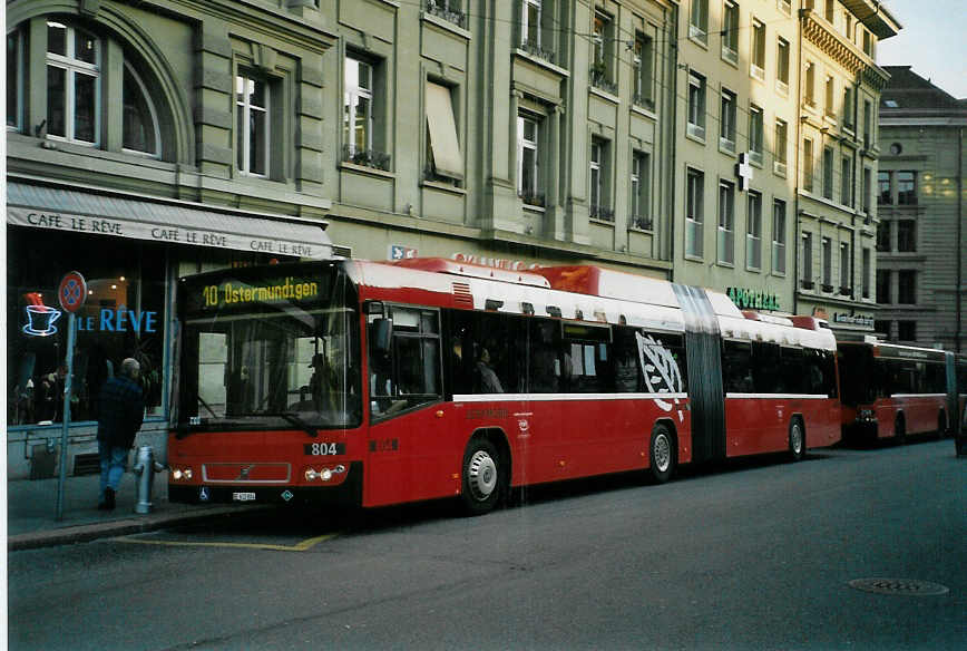 (092'222) - Bernmobil, Bern - Nr. 804/BE 612'804 - Volvo am 19. Februar 2007 in Bern, Hirschengraben