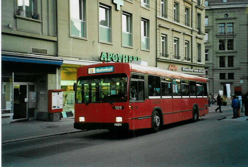 (092'227) - Bernmobil, Bern - Nr. 109/BE 500'109 - Volvo/R&J am 19. Februar 2007 in Bern, Hirschengraben