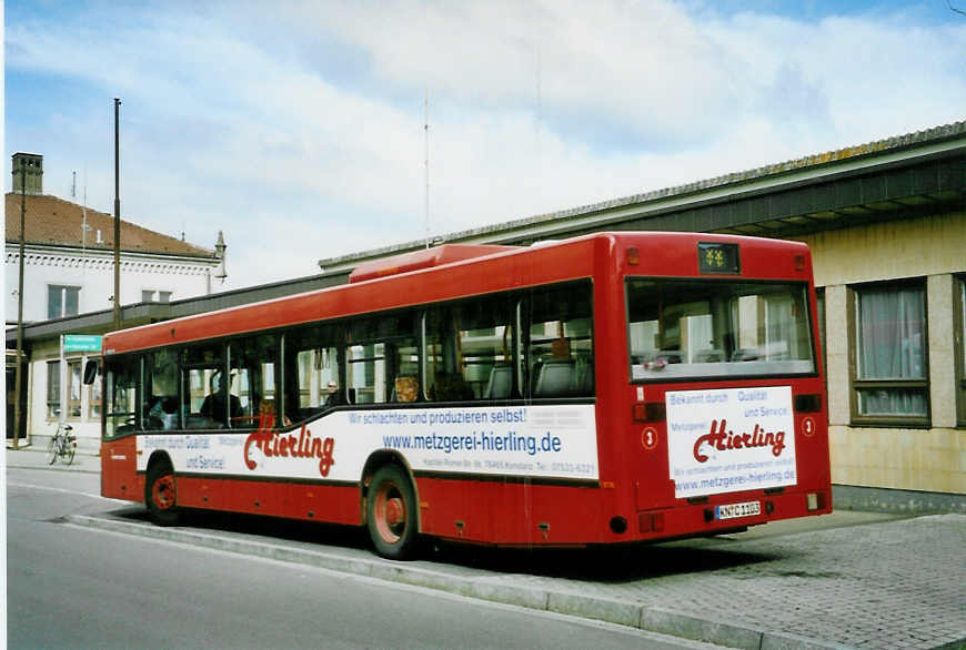 (093'517) - SWK Konstanz - Nr. 3/KN-C 1103 - Mercedes am 31. Mrz 2007 beim Bahnhof Konstanz