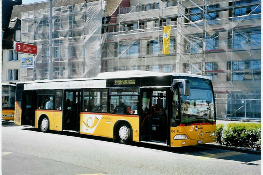 (094'029) - Voegtlin-Meyer, Brugg - Nr. 104/AG 356'801 - Mercedes am 14. April 2007 beim Bahnhof Brugg