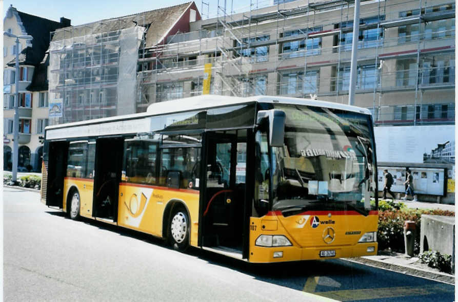 (094'033) - Voegtlin-Meyer, Brugg - Nr. 107/AG 24'740 - Mercedes am 14. April 2007 beim Bahnhof Brugg