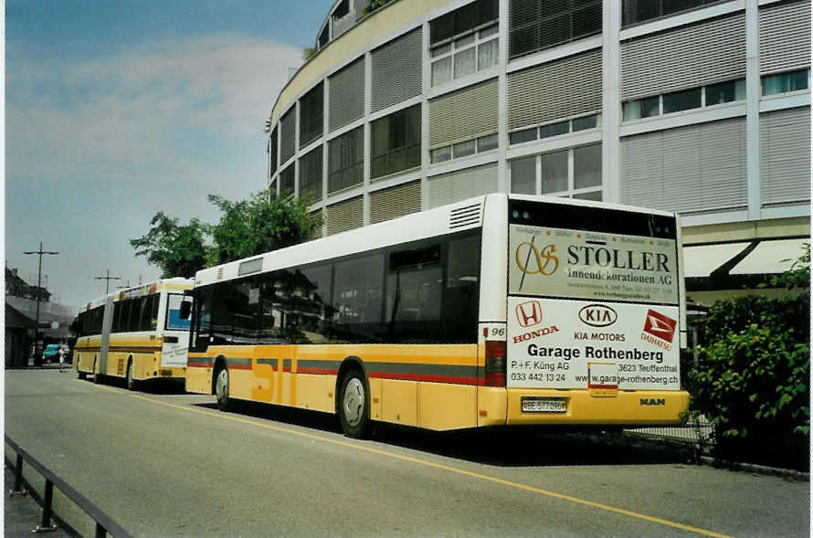 (096'336) - STI Thun - Nr. 96/BE 577'096 - MAN am 18. Juli 2007 bei der Schifflndte Thun