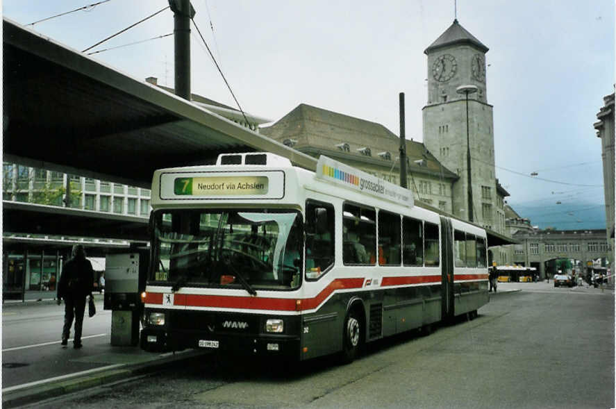 (096'431) - VBSG St. Gallen - Nr. 242/SG 198'242 - NAW/Hess am 21. Juli 2007 beim Bahnhof St. Gallen