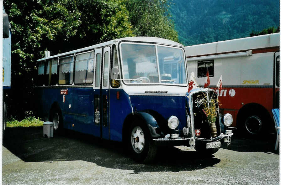 (097'331) - Aus der Schweiz: Suter, Savise - VS 34'639 - Saurer/R&J (ex ATJ Vaulion; ex TPC Aigle; ex Bressoud, Torgon) am 18. August 2007 in Schaan, Wohnbustreffen