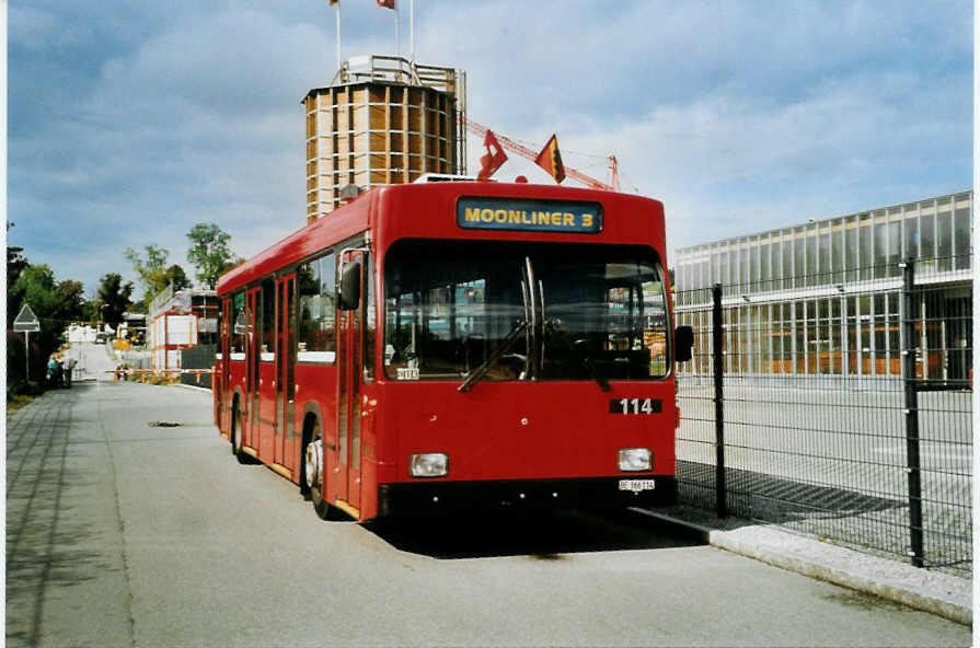 (099'509) - Bernmobil, Bern - Nr. 114/BE 366'114 - Volvo/R&J am 30. September 2007 in Ostermundigen, Werkhof