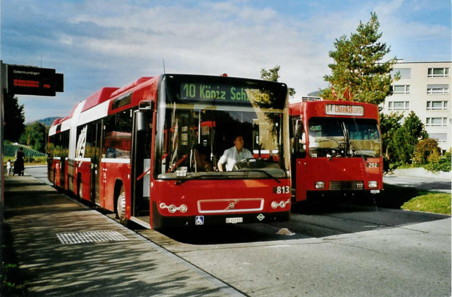 (099'512) - Bernmobil, Bern - Nr. 813/BE 612'813 - Volvo am 30. September 2007 in Ostermundigen, Endstation