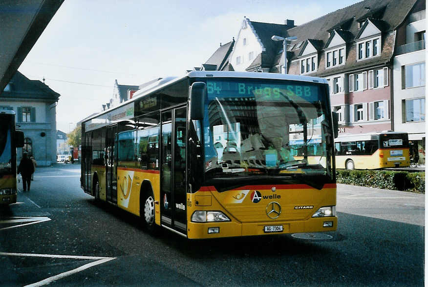 (100'831) - Voegtlin-Meyer, Brugg - Nr. 106/AG 7304 - Mercedes am 3. November 2007 beim Bahnhof Brugg