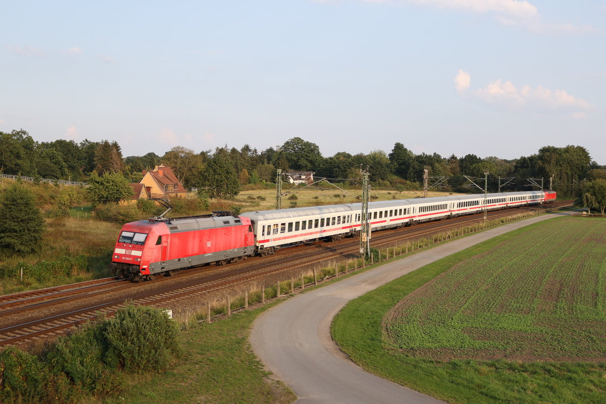 101 009 aus Hamburg kommend am 31. August 2019 bei Langwedel.