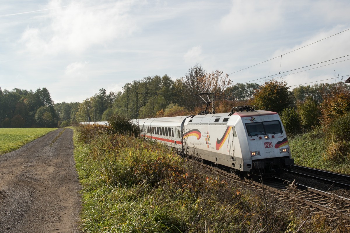 101 027-1  25 Jahre Wiedervereinigung  am 24. Oktober 2015 bei Vogl.