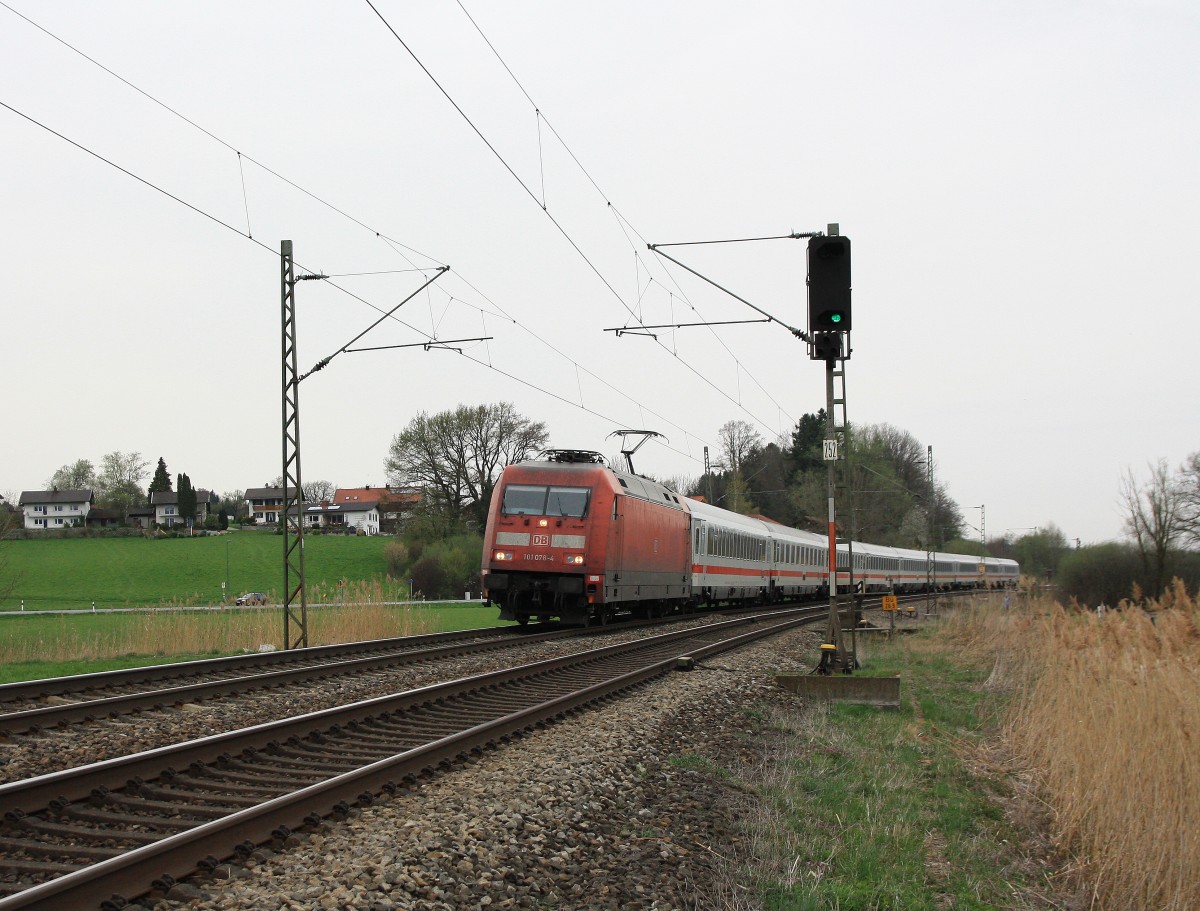 101 078-4 auf dem Weg nach Salzburg am 3. April 2014 bei Weisham.