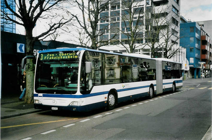 (101'333) - ZVB Zug - Nr. 25/ZG 3375 - Mercedes am 26. November 2007 in Zug, Metalli