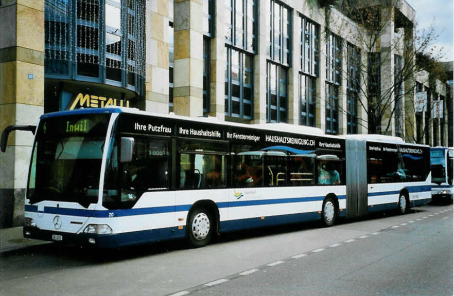 (101'405) - ZVB Zug - Nr. 20/ZG 3370 - Mercedes am 26. November 2007 in Zug, Metalli