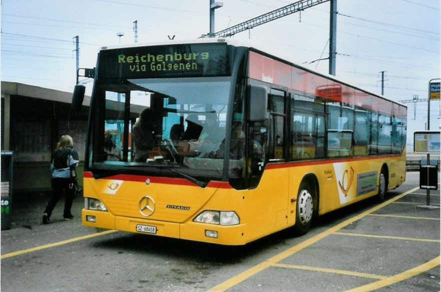 (102'417) - Kistler, Reichenburg - SZ 68'458 - Mercedes am 26. Dezember 2007 beim Bahnhof Pfffikon