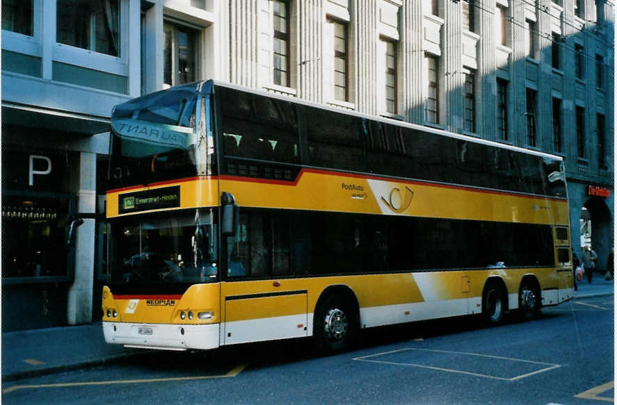 (102'618) - PostAuto Ostschweiz - AR 14'844 - Neoplan (ex P 27'015) am 29. Dezember 2007 beim Bahnhof St. Gallen