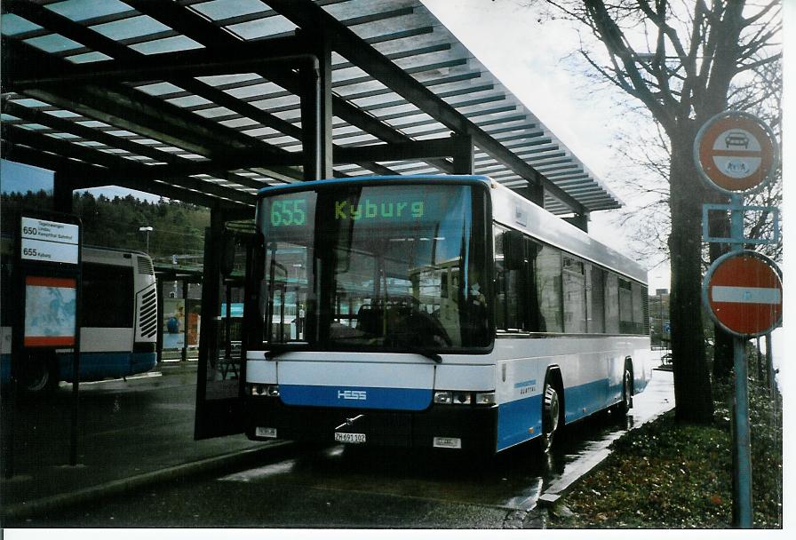 (103'423) - Andres, Effretikon - Nr. 42/ZH 691'102 - Volvo/Hess am 7. Januar 2008 beim Bahnhof Effretikon