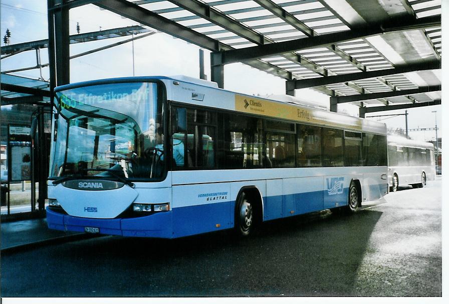 (103'425) - Andres, Effretikon - Nr. 46/ZH 392'631 - Scania/Hess (ex Nr. 48) am 7. Januar 2008 beim Bahnhof Effretikon