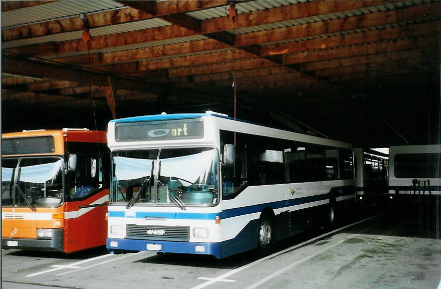 (105'710) - ZVB Zug - Nr. 103/ZG 54'613 - NAW/Hess (ex Nr. 93) am 23. Mrz 2008 in Zug, Garage