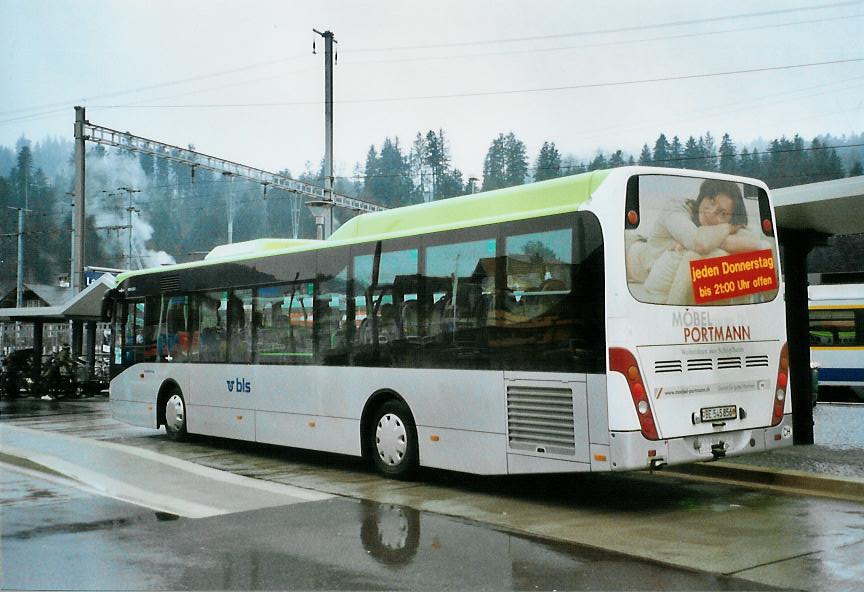 (106'511) - Busland, Burgdorf - Nr. 8/BE 545'856 - Van Hool am 15. April 2008 beim Bahnhof Langnau