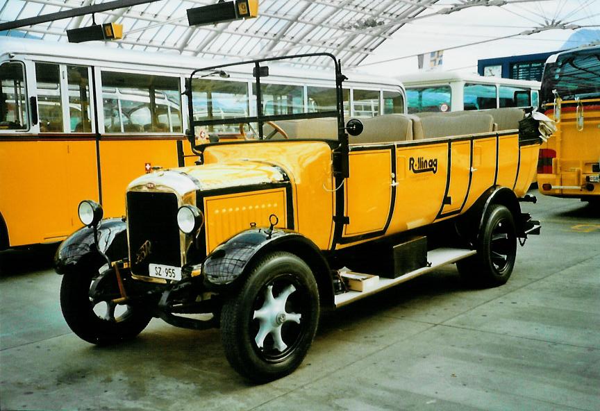 (107'132) - Rllin, Hirzel - SZ 955 - FBW/Seitz-Hess (ex RhV Altsttten Nr. 31; ex P 2881/1529) am 24. Mai 2008 in Chur, Postautostation