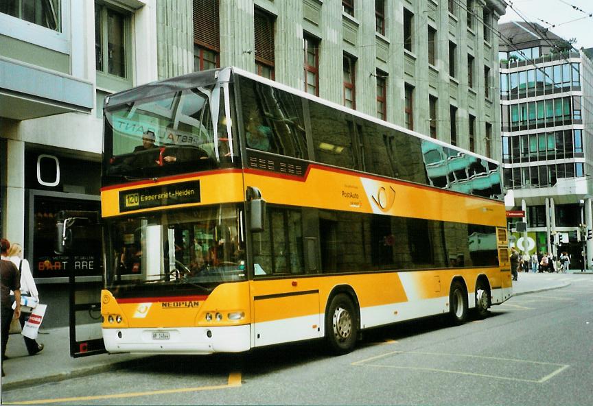 (107'520) - PostAuto Ostschweiz - AR 14'844 - Neoplan (ex P 27'015) am 24. Mai 2008 beim Bahnhof St. Gallen