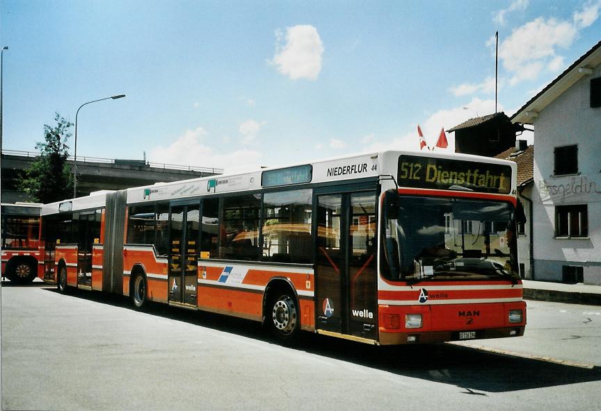 (108'210) - BOGG Wangen b.O. - Nr. 44/SO 116'194 - MAN (ex SOO Olten Nr. 44) am 21. Juni 2008 beim Bahnhof Olten