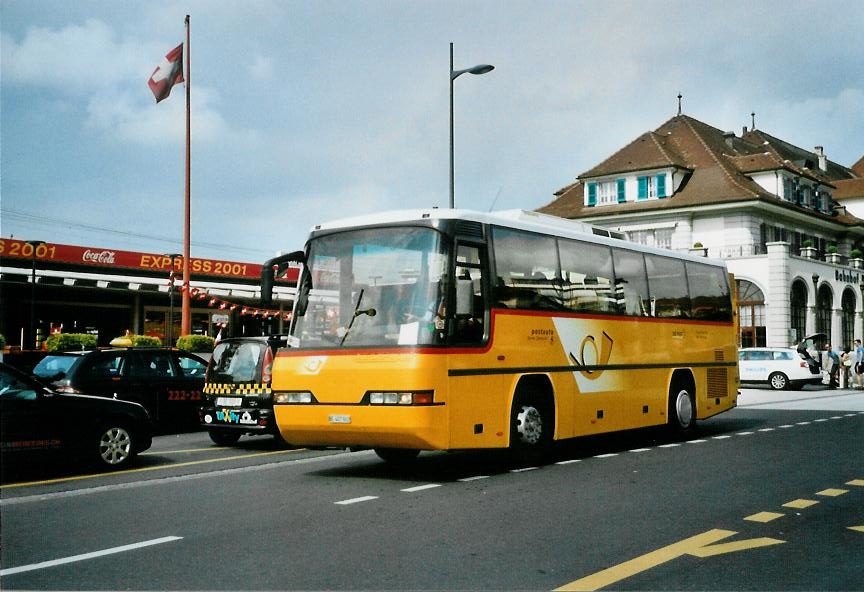 (109'823) - AVG Meiringen - Nr. 62/BE 407'862 - Neoplan (ex P 23'706) am 2. August 2008 beim Bahnhof Thun