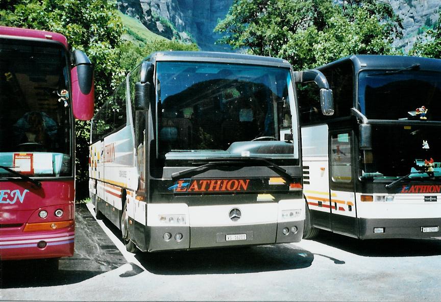 (110'004) - Lathion, Sion - Nr. 36/VS 16'201 - Mercedes am 3. August 2008 in Leukerbad, Carparkplatz