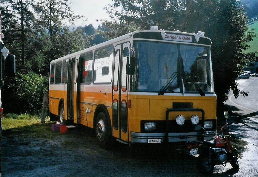 (110'316) - Oberhnsli, Thayngen - SH 60'062 U - FBW/Tscher (ex Bus-Halter, Wil Nr. 9) am 16. August 2008 in Goldingen, Atzmnnig